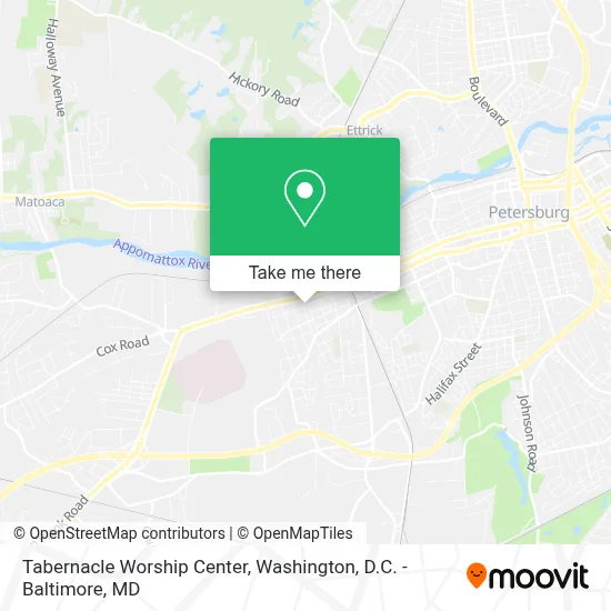 Tabernacle Worship Center map