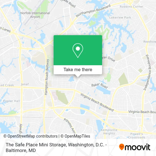 The Safe Place Mini Storage map
