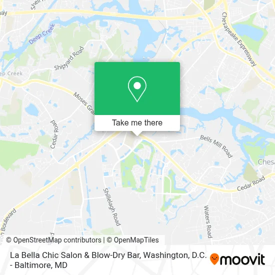 La Bella Chic Salon & Blow-Dry Bar map