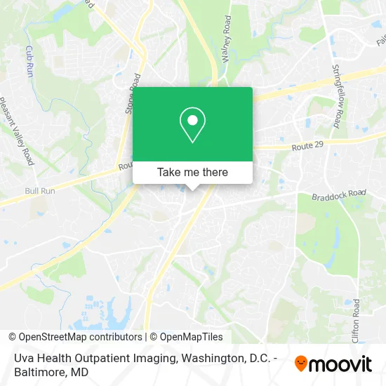 Uva Health Outpatient Imaging map