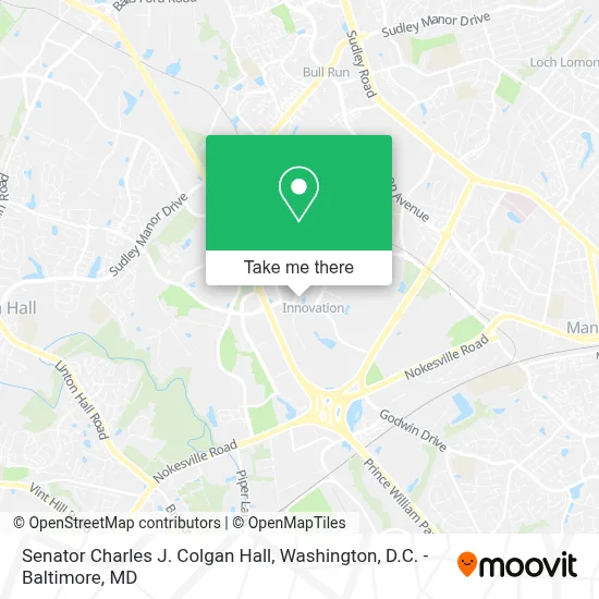 Senator Charles J. Colgan Hall map
