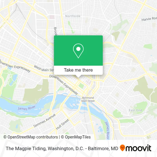 The Magpie Tiding map