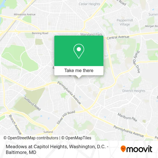 Meadows at Capitol Heights map