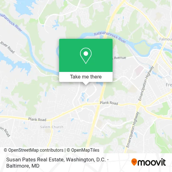 Susan Pates Real Estate map