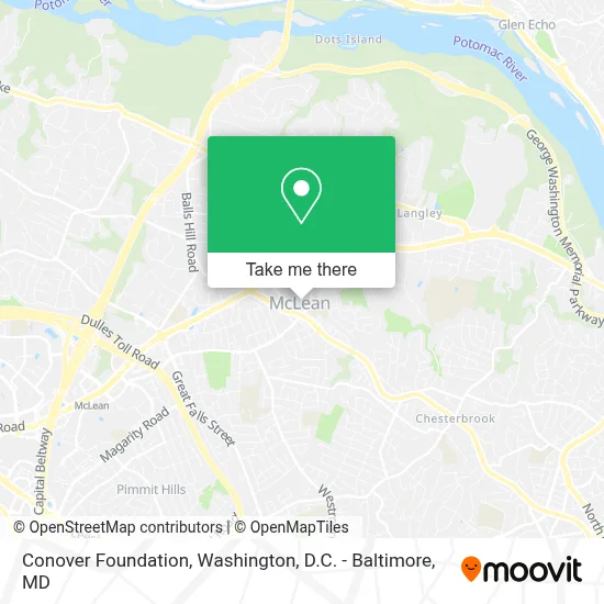 Conover Foundation map