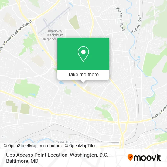 Ups Access Point Location map