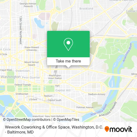 Wework Coworking & Office Space map