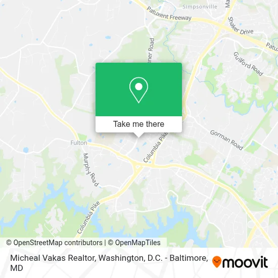 Micheal Vakas Realtor map