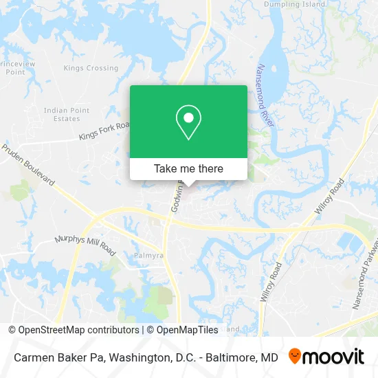 Carmen Baker Pa map