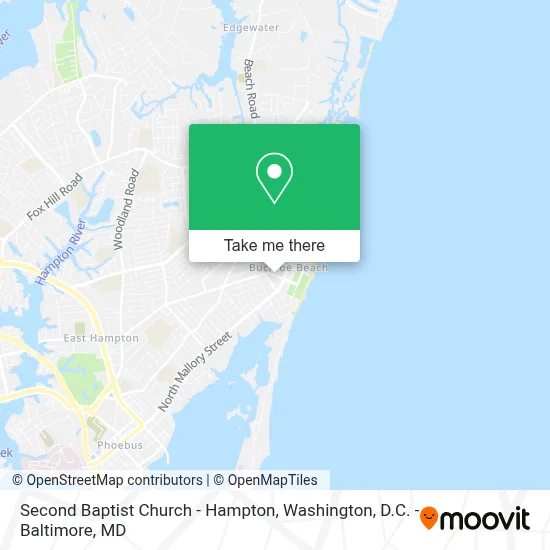 Second Baptist Church - Hampton map