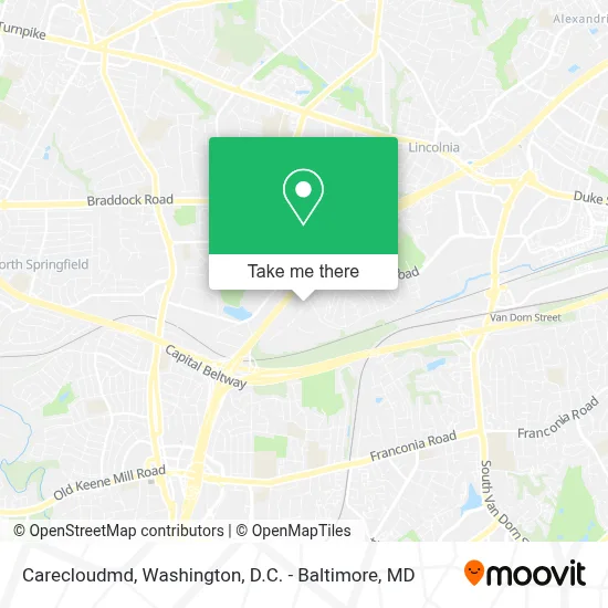 Carecloudmd map