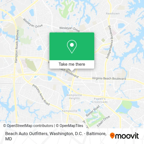 Beach Auto Outfitters map
