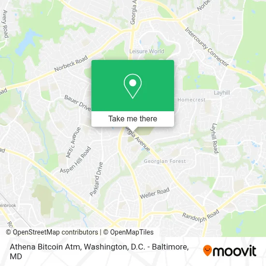 Athena Bitcoin Atm map