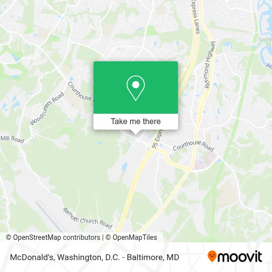 Mcdonald's map