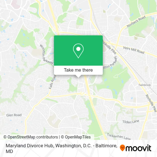 Maryland Divorce Hub map