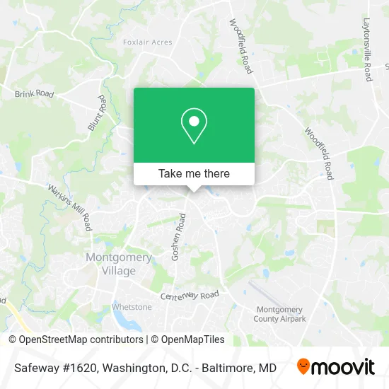 Safeway #1620 map