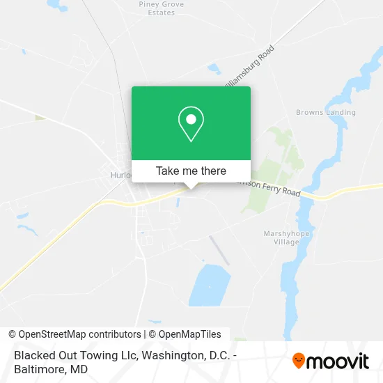 Blacked Out Towing Llc map