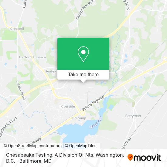 Chesapeake Testing, A Division Of Nts map