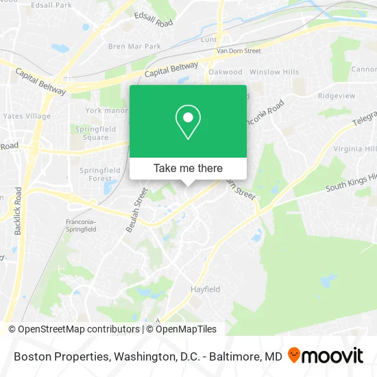 Boston Properties map