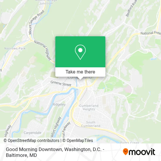 Good Morning Downtown map