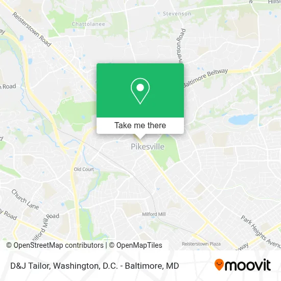 D&J Tailor map
