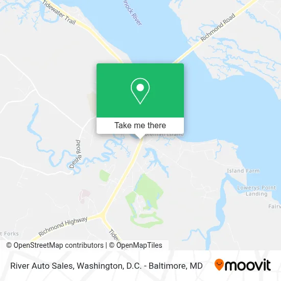 River Auto Sales map