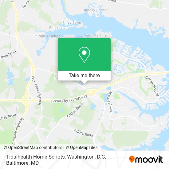 Tidalhealth Home Scripts map