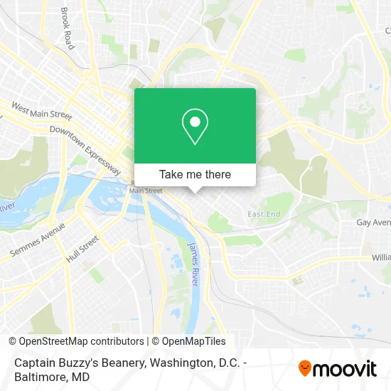 Captain Buzzy's Beanery map