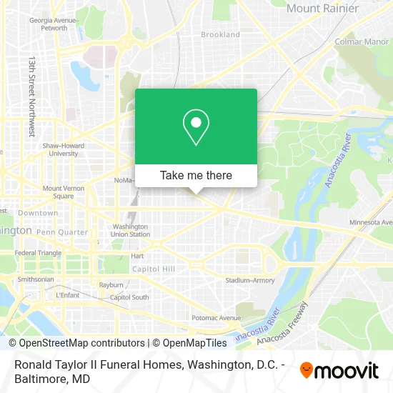 Ronald Taylor II Funeral Homes map