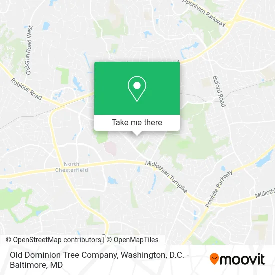 Old Dominion Tree Company map