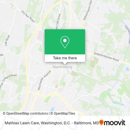 Mathias Lawn Care map