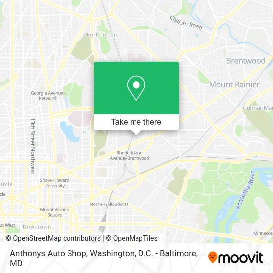 Anthonys Auto Shop map