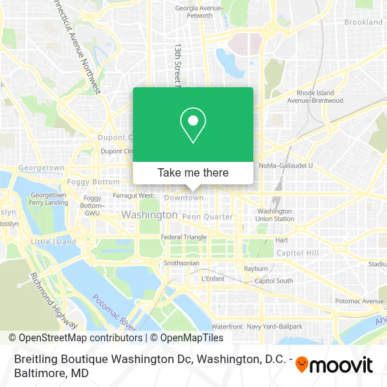 Breitling Boutique Washington Dc map
