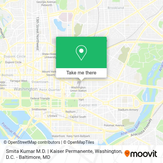 Smita Kumar M.D. | Kaiser Permanente map