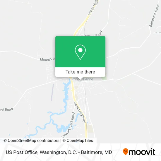 Us Post Office map