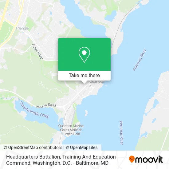 Headquarters Battalion, Training And Education Command map
