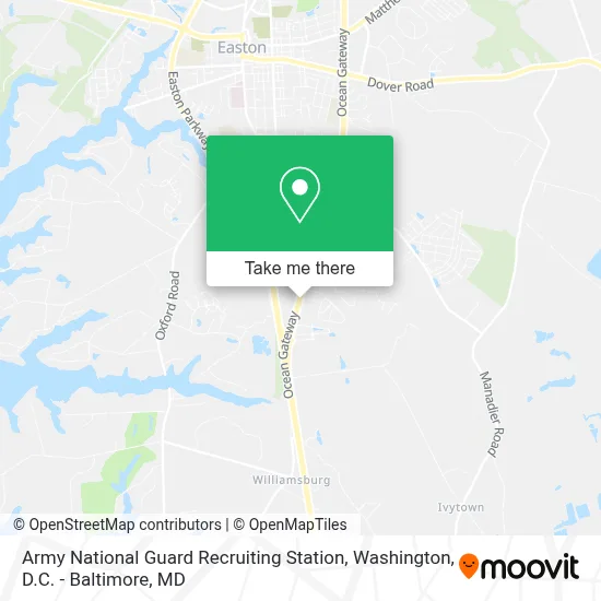 Army National Guard Recruiting Station map
