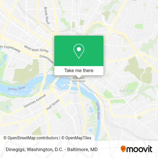 Dinegigs map