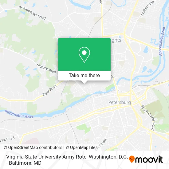 Virginia State University Army Rotc map