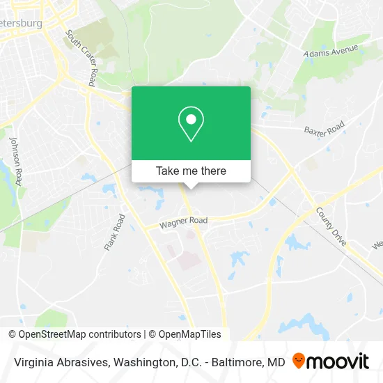 Virginia Abrasives map