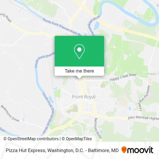 Pizza Hut Express map