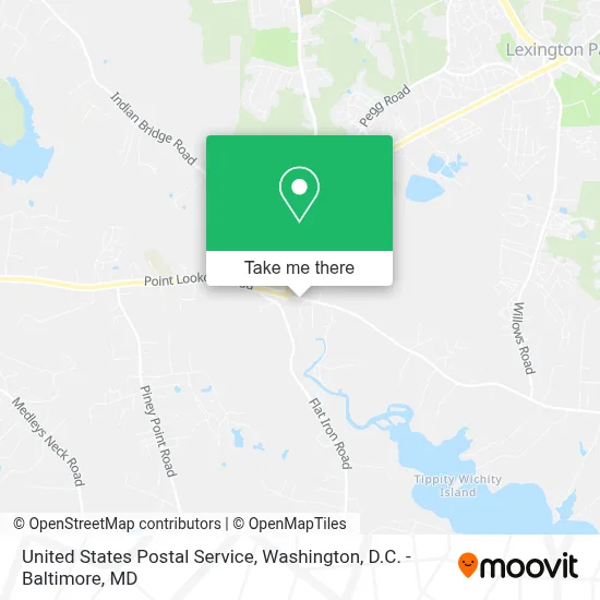 United States Postal Service map