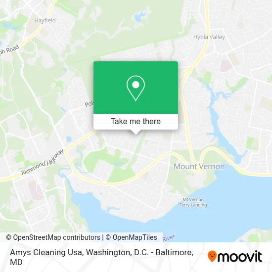 Amys Cleaning Usa map