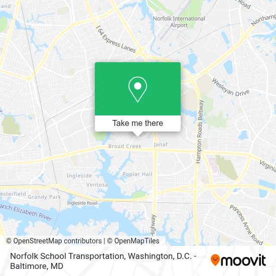 Norfolk School Transportation map