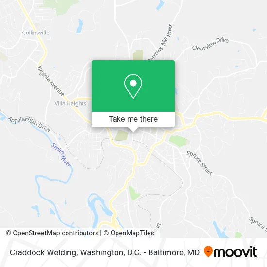 Craddock Welding map