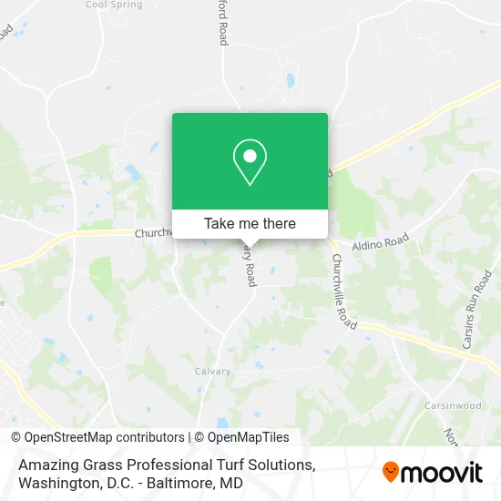 Amazing Grass Professional Turf Solutions map