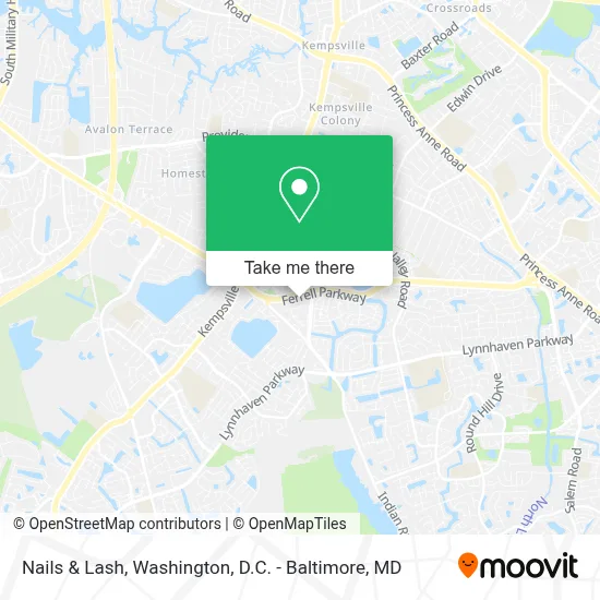 Nails & Lash map