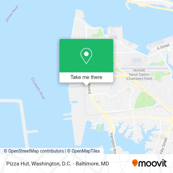 Pizza Hut map