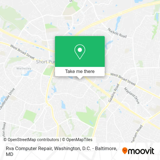 Rva Computer Repair map