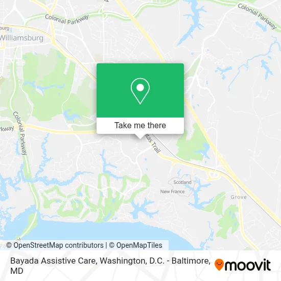 Bayada Assistive Care map